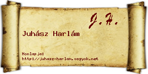 Juhász Harlám névjegykártya